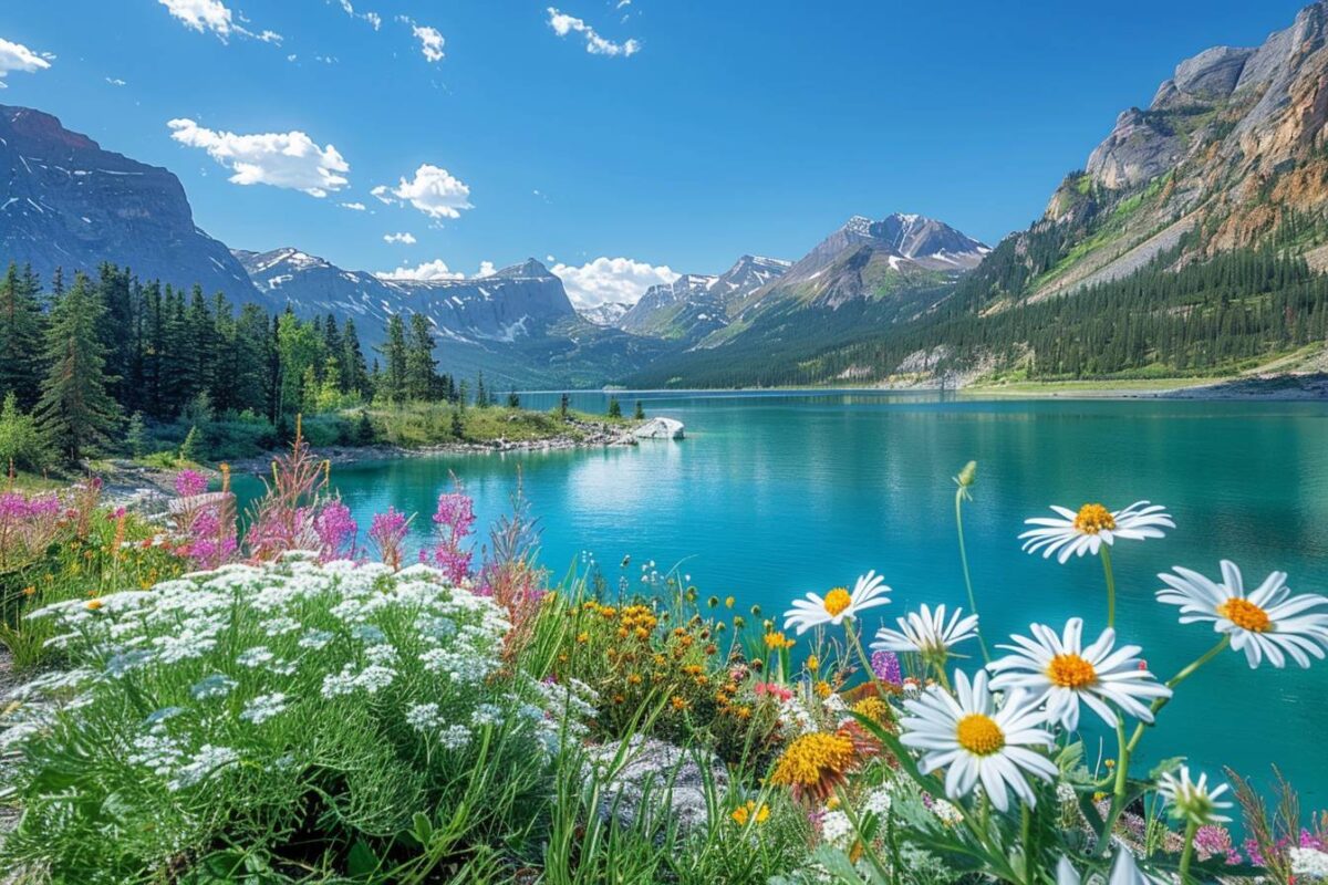 Les trésors de Lake Louise au Canada, avec son lac turquoise