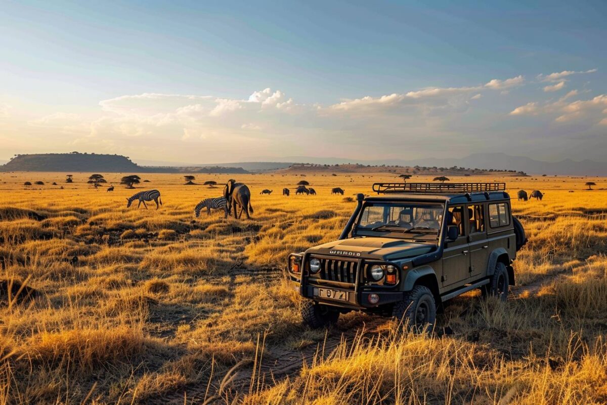 Parcourez les plaines de la savane du Parc National du Serengeti en Tanzanie