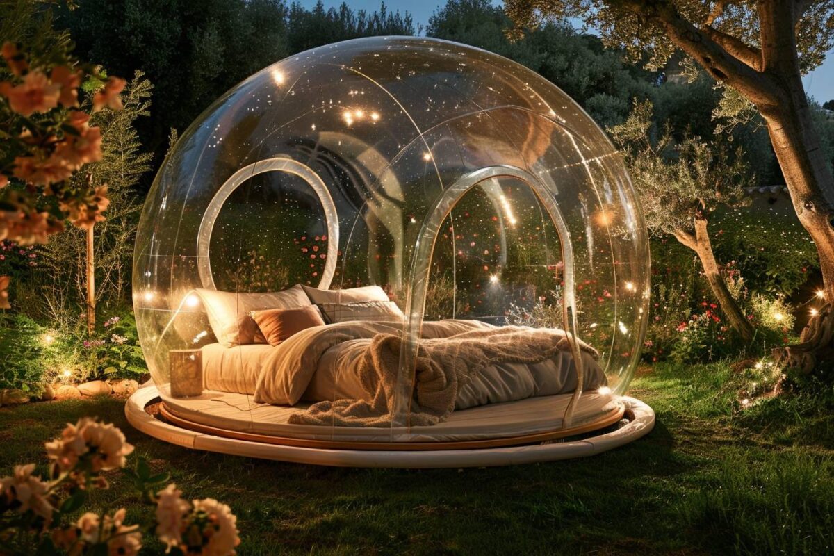 Passez une nuit dans une bulle transparente au Attrap'Rêves en France