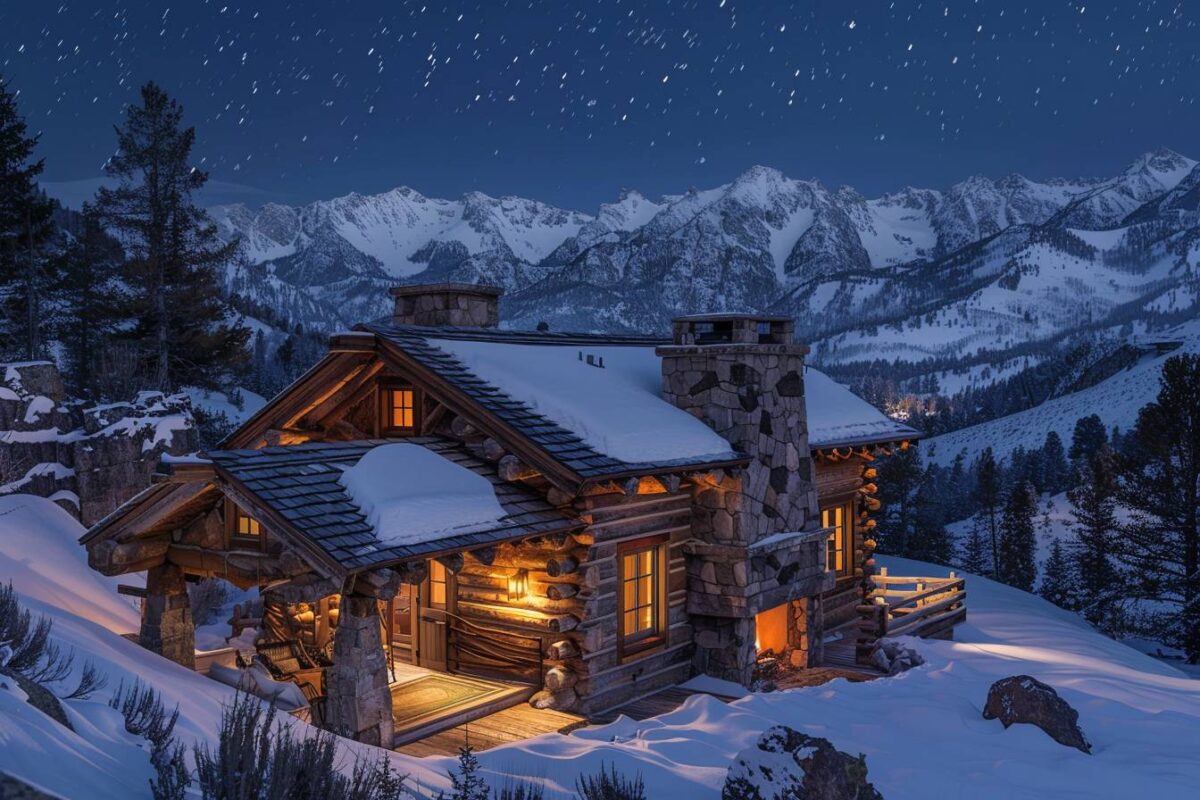 Passez une nuit dans une cabane de montagne à Amangani en Wyoming, USA