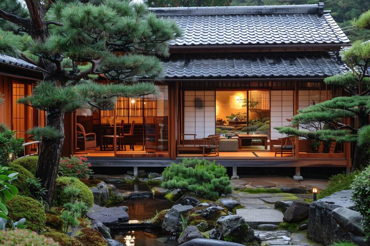 Passez une nuit dans une maison de thé en bois à Nishiyama Onsen Keiunkan au Japon