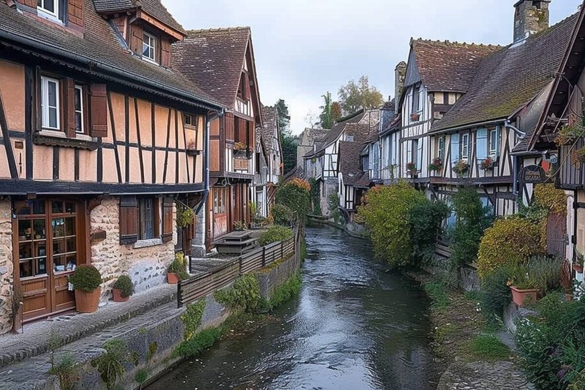 Plongez dans la tranquillité de Le Bec-Hellouin dans l’Eure, un village aux maisons à colombages