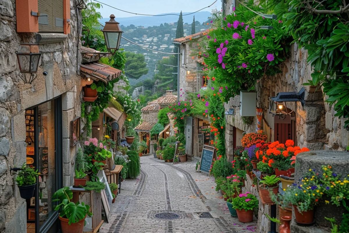 Plongez dans le charme rustique de Saint-Paul-de-Vence dans les Alpes-Maritimes, où la qualité de vie est incomparable