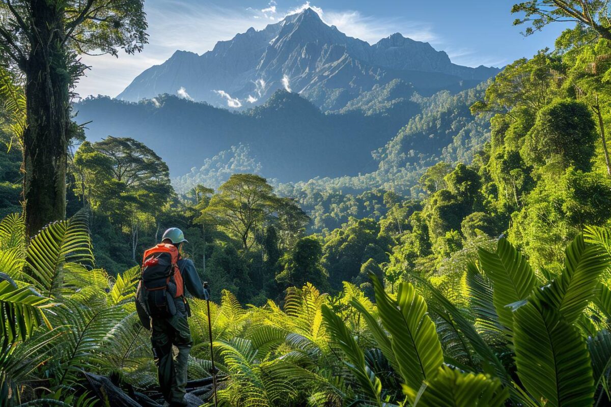 Randonnez dans les forêts humides du Parc National de Kinabalu en Malaisie