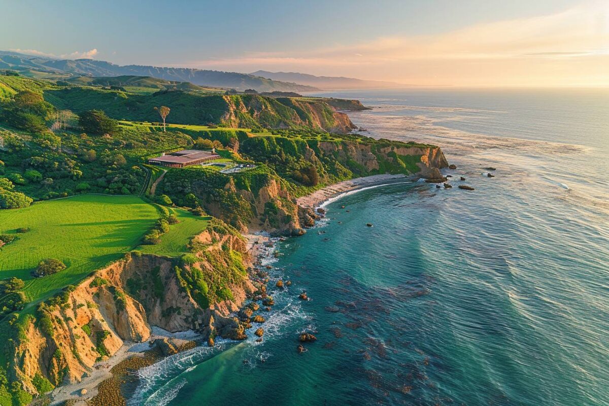 Ressentez la sérénité au Post Ranch Inn en Californie, USA, un lieu de retraite perché sur les falaises de Big Sur.