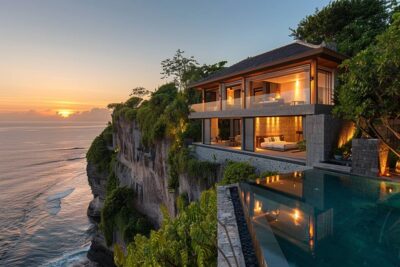 Ressentez le calme au Alila Villas Uluwatu en Indonésie, un sanctuaire de bien-être perché sur les falaises de Bali.