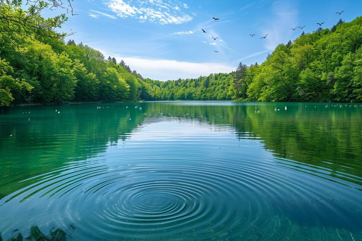 Un trésor caché près de Lyon : un lac aux eaux turquoise pour une escapade apaisante