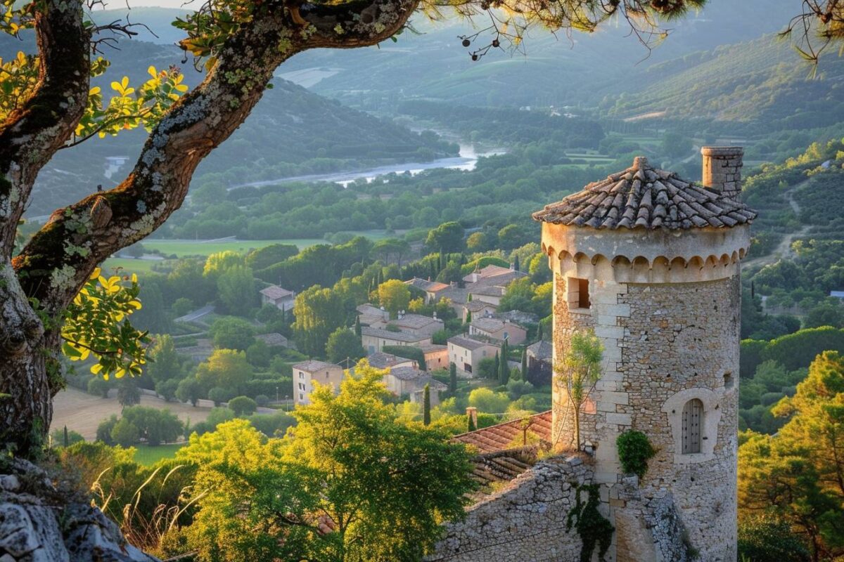 Un trésor méconnu du Gard, Uzès offre des vues spectaculaires sur la vallée de l'Eure