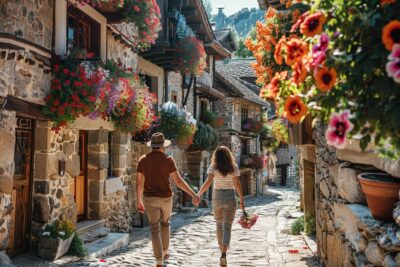 Une escapade romantique vous attend à Aínsa en Aragon, célèbre pour ses maisons en pierre et ses festivals médiévaux