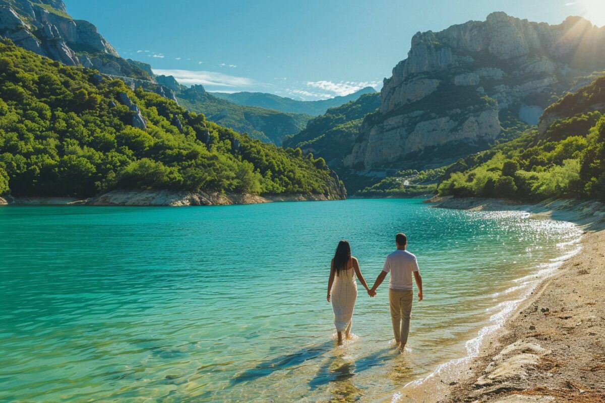 Une escapade romantique vous attend à Sainte-Croix-du-Verdon dans les Alpes-de-Haute-Provence, célèbre pour son lac