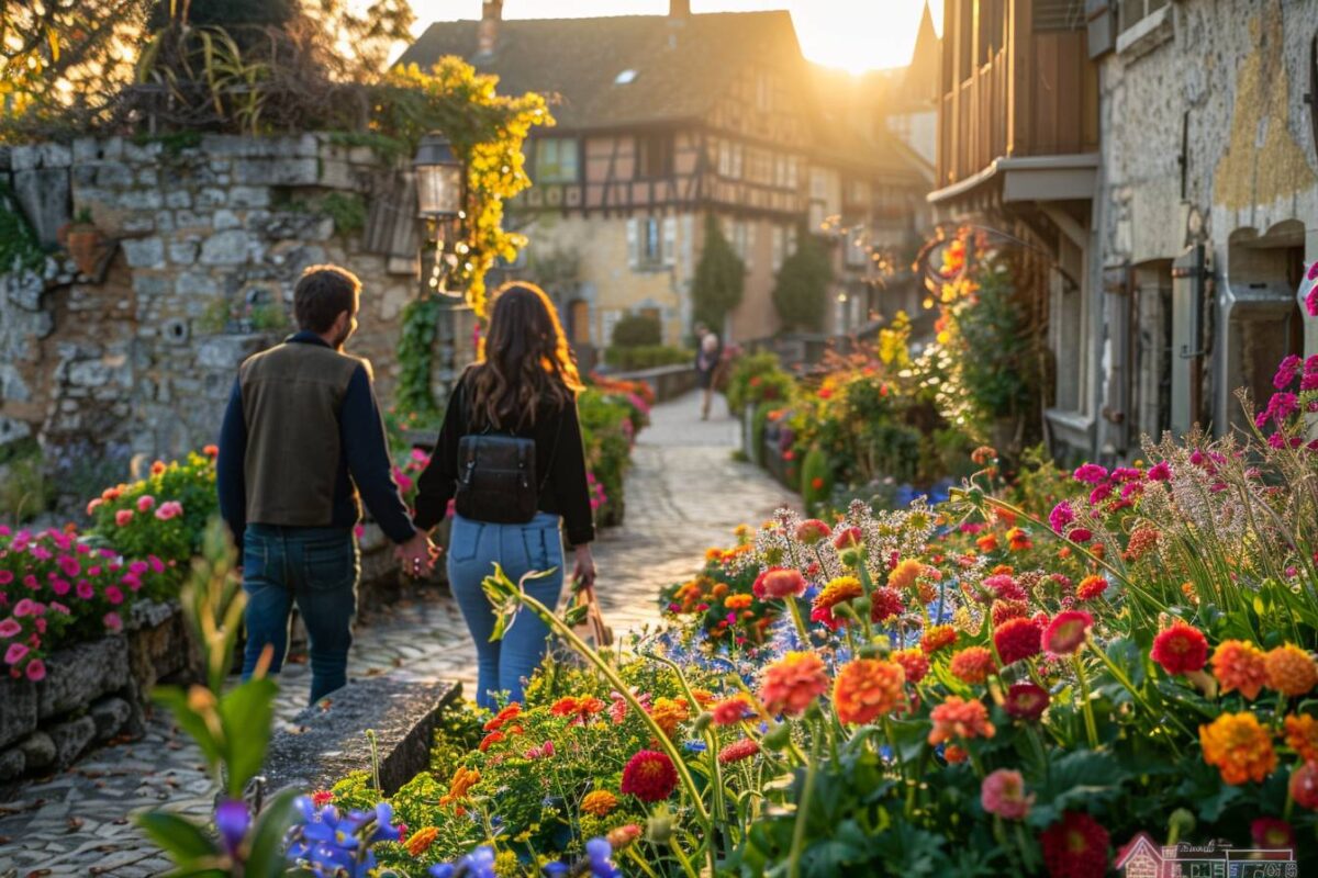 Une escapade romantique vous attend à Yvoire en Haute-Savoie, célèbre pour ses jardins fleuris