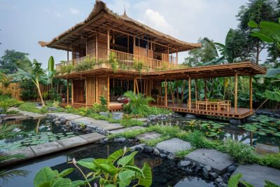 Vivez une expérience unique dans une maison en bambou à Bambu Indah à Bali, Indonésie